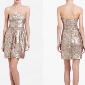 BCBG Max Azria  Champagne Sequin "Carole" Dress, 4